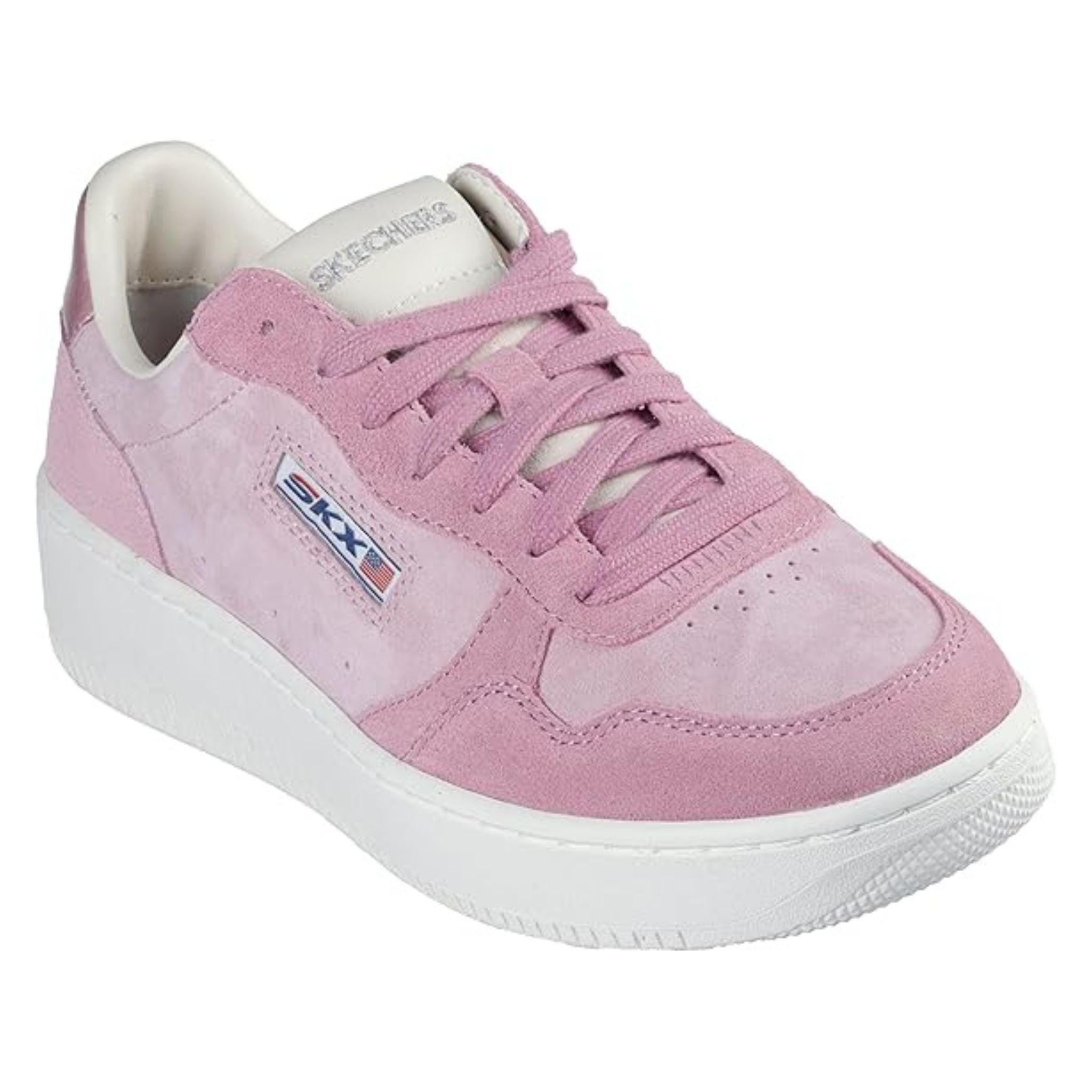 Skechers Women's 185311 Sport Court Smooth Sparkle Pink Casual
