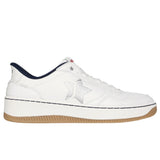 Skechers Women's 185315 Sport Court 2.0 Studded Star Slip-ins White Navy Casual Shoes ThatShoeStore