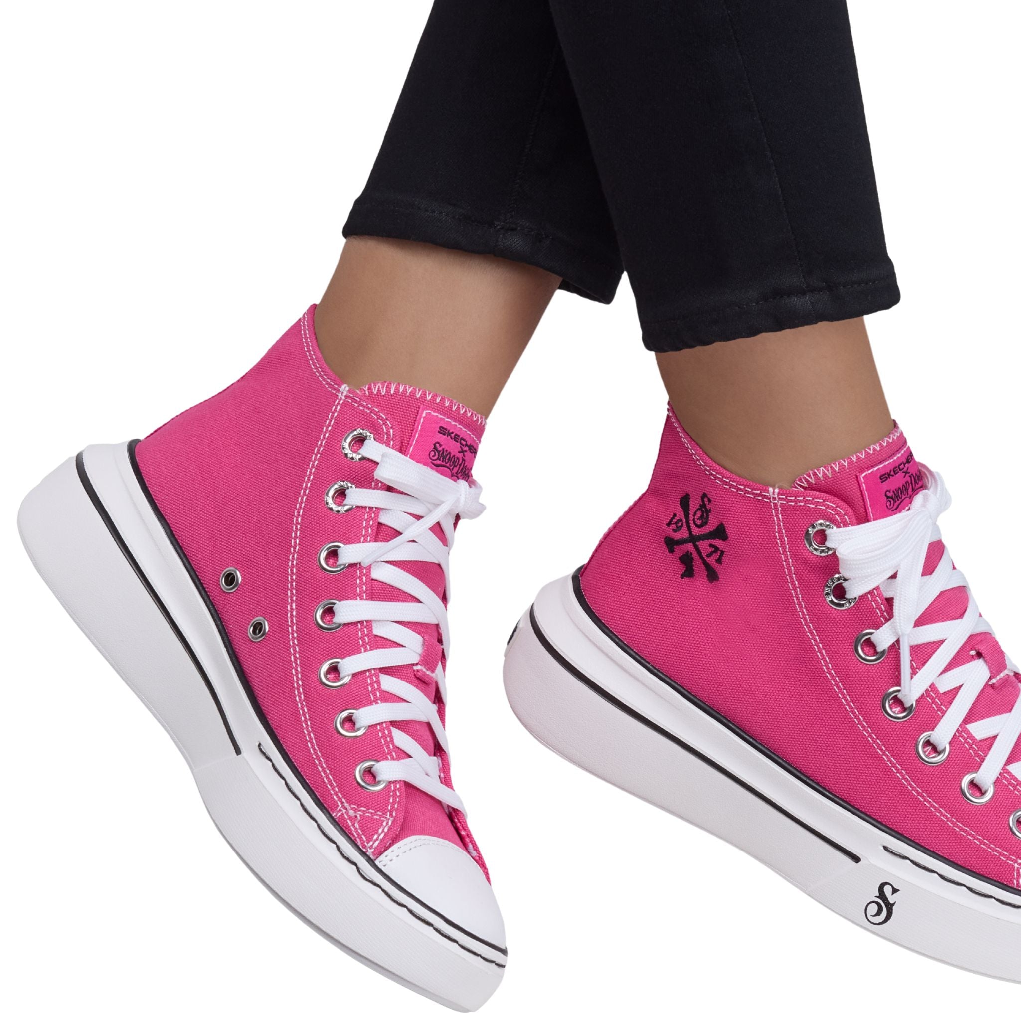 Skechers Women's 186030 Snoop One Doggy Bonez Pink Casual Shoes