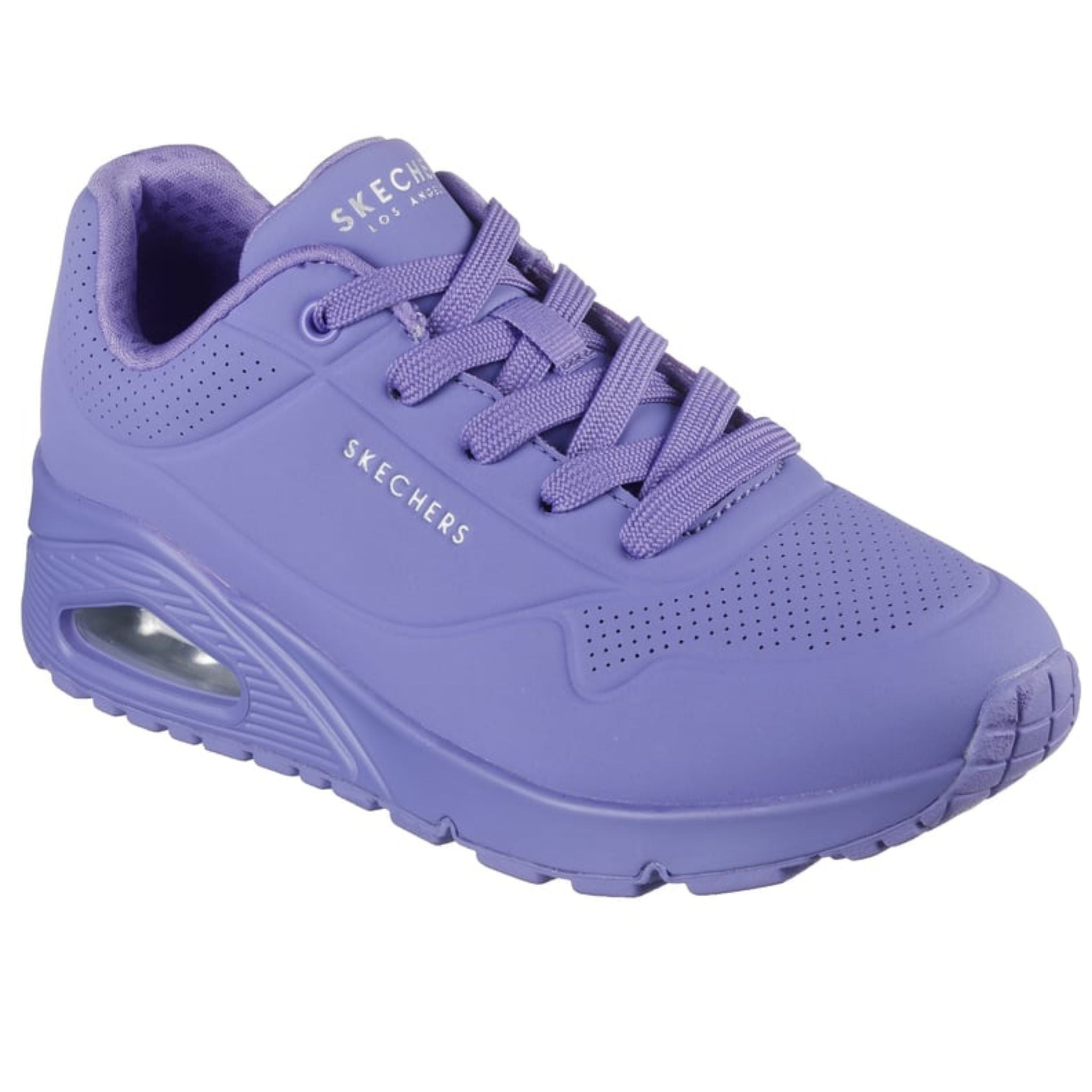 Skechers Women's 73690 Uno Stand On Air Lilac Casual Shoes (WIDE