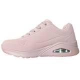 Skechers Women's 73690 Uno- Stand on Air Light Mauve Casual Shoes ThatShoeStore