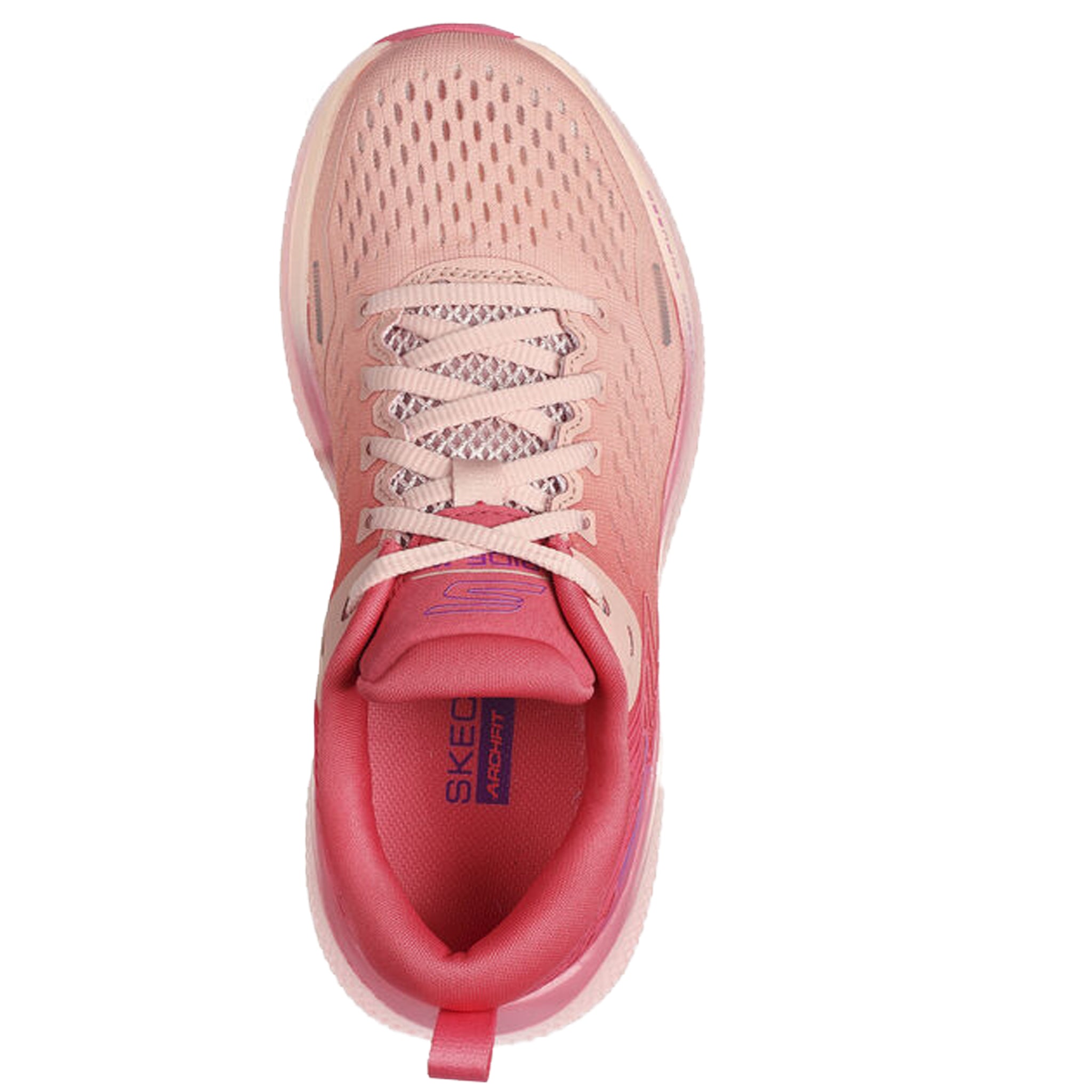 猫 H Skechers Women's 172079 Go Run Ride 11 Pink Purple Running Shoes