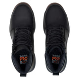 Timberland PRO Men's TB0A66DQEMW1 Montauk 6IN Black Full Grain Leather Medium Soft Toe Work Boots ThatShoeStore