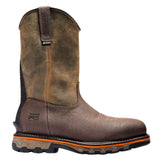 Timberland PRO Men’s TB0A22972141 True Grit Pull-On Brown Waterproof Composite Safety Toe Work Boots ThatShoeStore