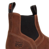 Timberland PRO Men’s TB0A66BUEM41 Irvine Chelsea Medium Brown Full Grain Soft Toe Work Boots ThatShoeStore