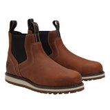 Timberland PRO Men’s TB0A66BUEM41 Irvine Chelsea Medium Brown Full Grain Soft Toe Work Boots ThatShoeStore