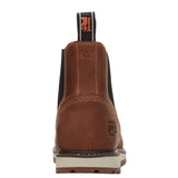 Timberland PRO Men’s TB0A66BUEM41 Irvine Chelsea Medium Brown Full Grain Soft Toe Work Boots ThatShoeStore