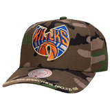 Mitchell and Ness New York Knicks X Wu-Tang Collaboration Camo Pro Pinch Snapback Hat ThatShoeStore