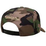 Mitchell and Ness New York Knicks X Wu-Tang Collaboration Camo Pro Pinch Snapback Hat ThatShoeStore