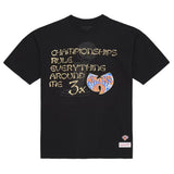 Mitchell and Ness Men's New York Knicks x Wu-Tang Black C.R.E.A.M. T-Shirt ThatShoeStore