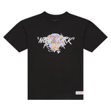 Mitchell and Ness Men's New York Knicks x Wu-Tang Black NY Forever T-Shirt ThatShoeStore