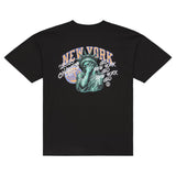 Mitchell and Ness Men's New York Knicks x Wu-Tang Black NY Forever T-Shirt ThatShoeStore