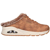 Skechers Women's 155589 Uno Cozy Air Chestnut Fur Lined Casual Shoes Clogs ThatShoeStore
