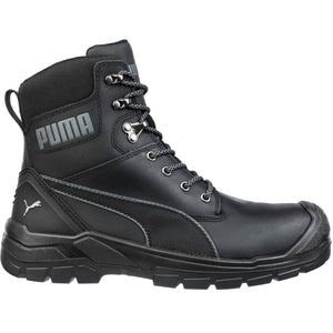 Puma Women's 630675 Conquest 7" Zip EH WP Black Work Boots