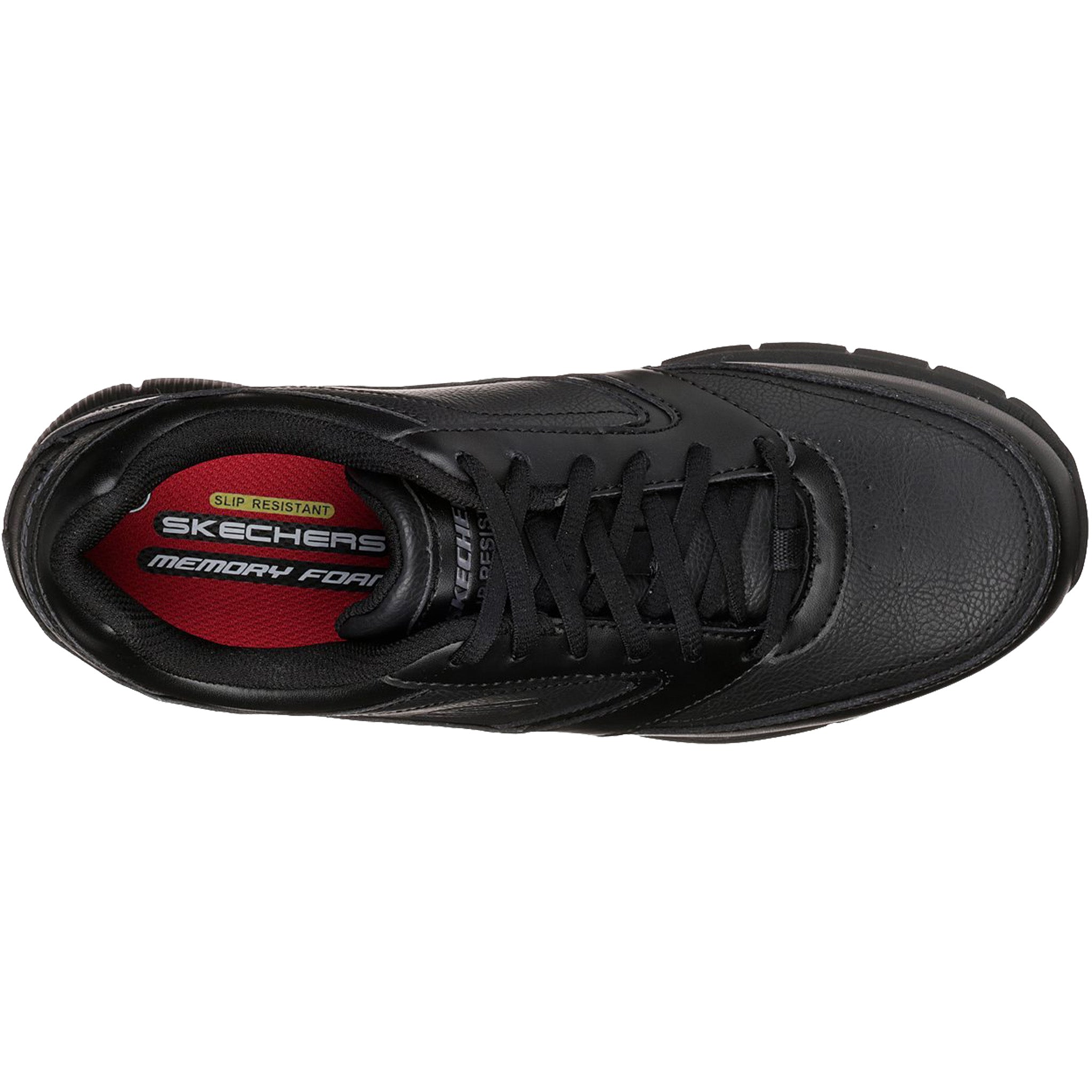 Zapatos de trabajo negros para hombre Skechers Nampa en MEGACALZADO