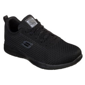 Skechers Women's 77210 Ghenter Bronaugh Black Slip Resistant Work Shoes