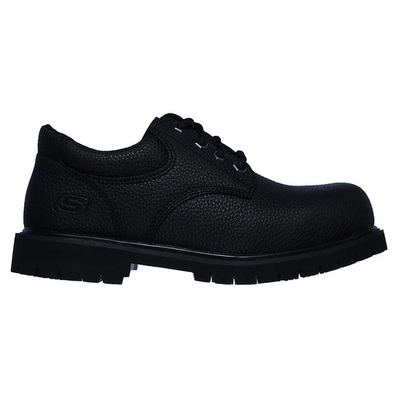 Skechers Men's 77509  Relaxed Fit Cottonwood Jaken Slip Resistant Work Shoes