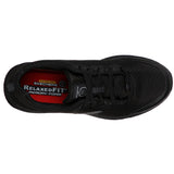 Skechers Men's 77520 Dyna Air SR Memory Foam Slip Resistant Black Work Shoes ThatShoeStore