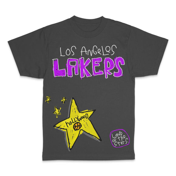 After School Special Men's NBA Los Angeles Lakers Black T-Shirt Large