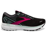 Brooks Women's 120356 013 Ghost 14 Black Pink Yucca Cushion Neutral Running Shoes ThatShoeStore