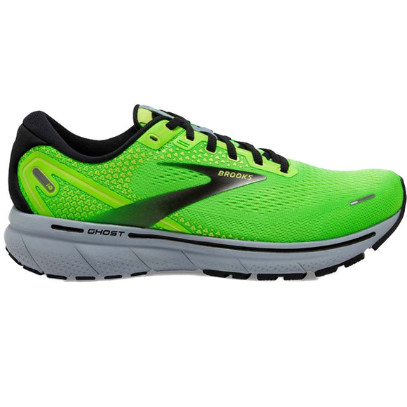 Brooks Men's 110369 310 Ghost 14 Green Gecko Blue Black Cushion Neutral Running Shoes