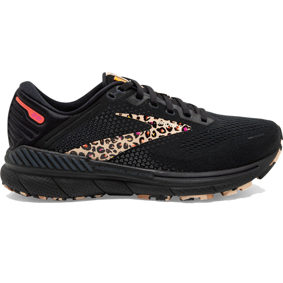Brooks Women's 120353 097 Adrenaline GTS 22 Black Ebony Citrus Cushion Support Running Shoes