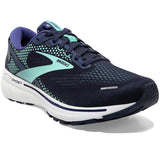 Brooks Women's 120356 446 Ghost 14 Peacoat Yucca Navy Cushion Neutral Running Shoes ThatShoeStore