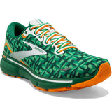 Brooks Women's 120380 371 Ghost 15 Run Lucky Green White Orange Cushion Neutral Running Shoes ThatShoeStore