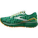 Brooks Women's 120380 371 Ghost 15 Run Lucky Green White Orange Cushion Neutral Running Shoes ThatShoeStore