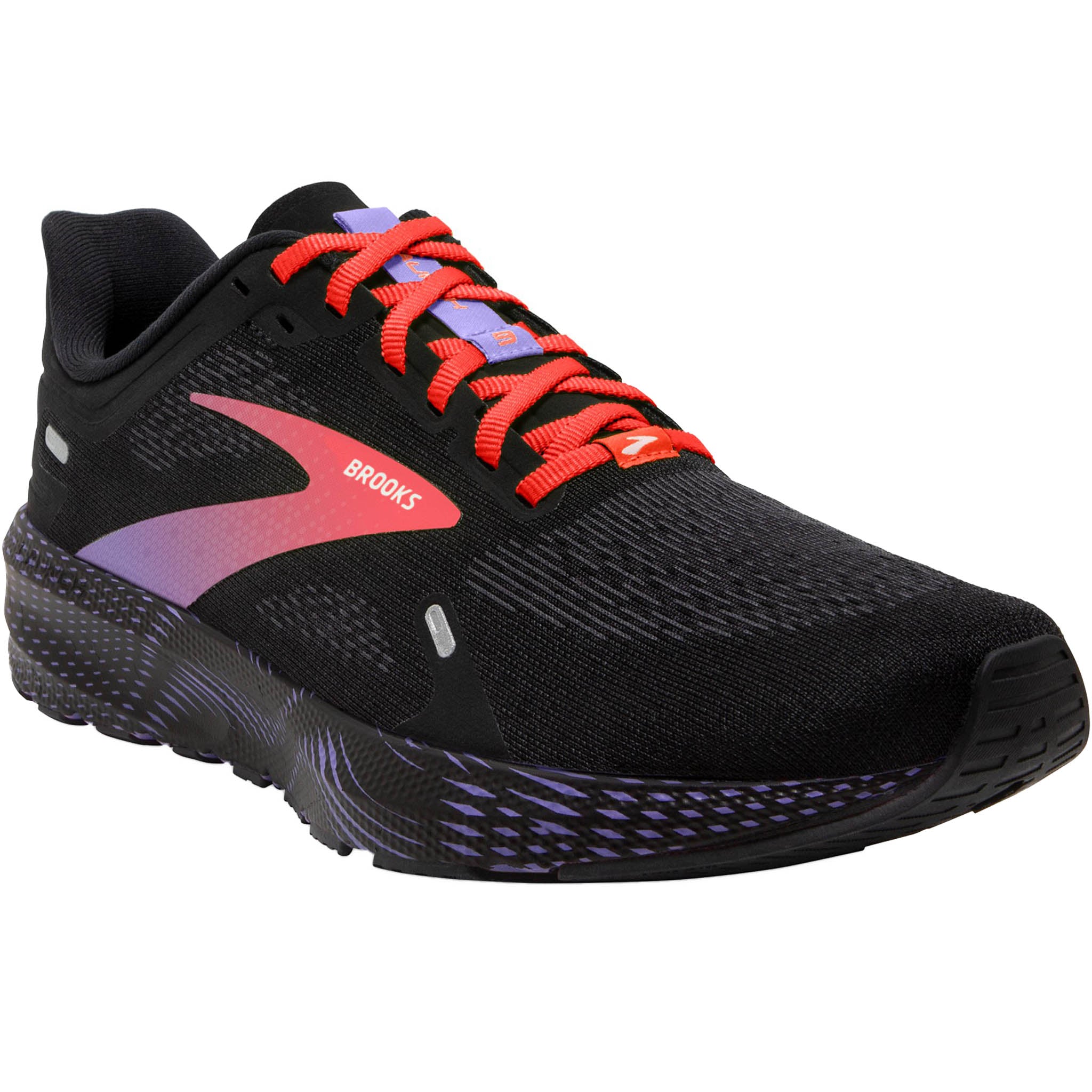 Brooks Women's 120373 026 Launch 9 Black Coral Purple Speed