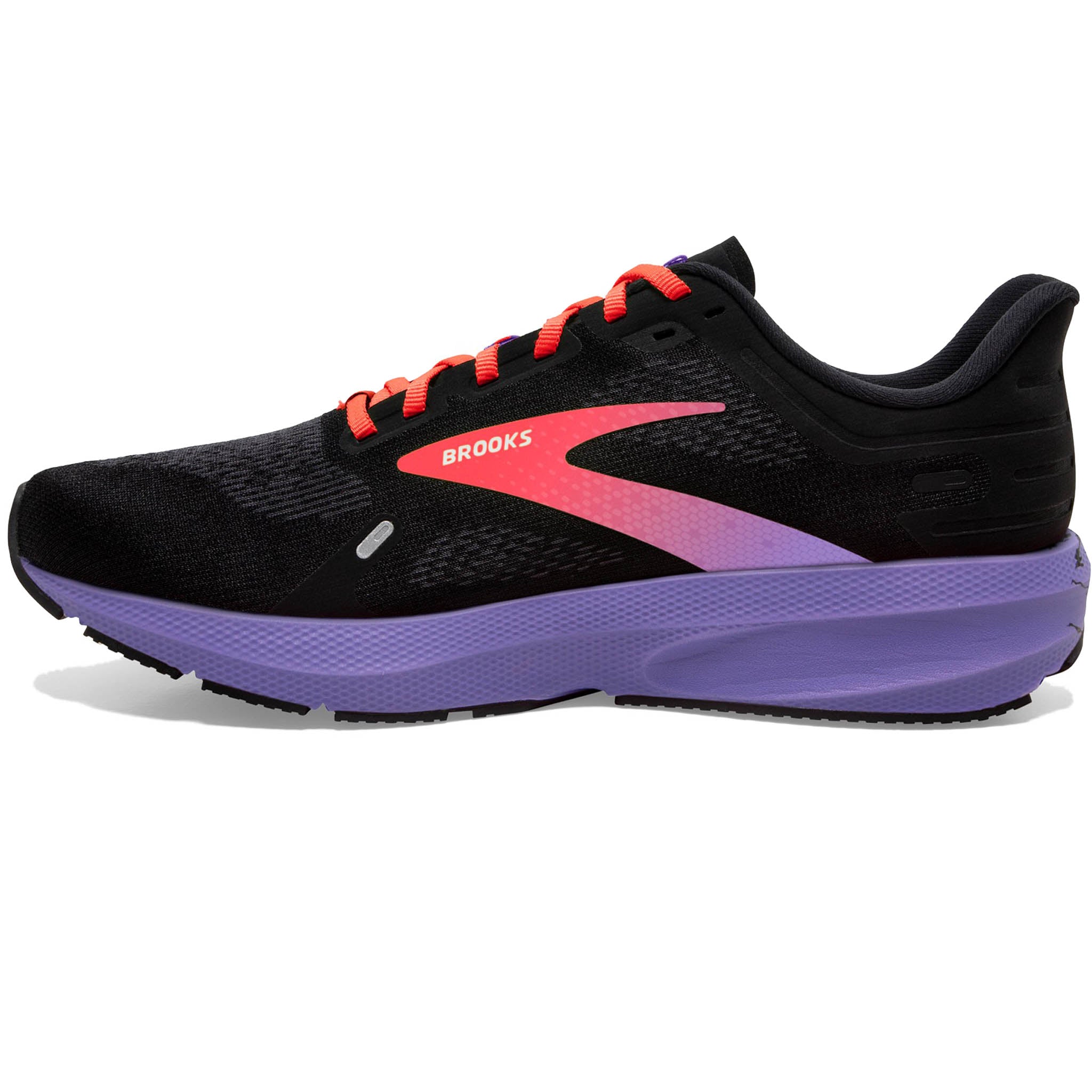 Brooks Women's 120373 026 Launch 9 Black Coral Purple Speed