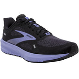 Brooks Women's 120373 060 Launch 9 Black Ebony Purple Speed Neutral Running Shoes ThatShoeStore