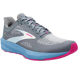 Brooks Women's 120373 016 Launch 9 Grey Blue Pink Speed Neutral Running Shoes ThatShoeStore