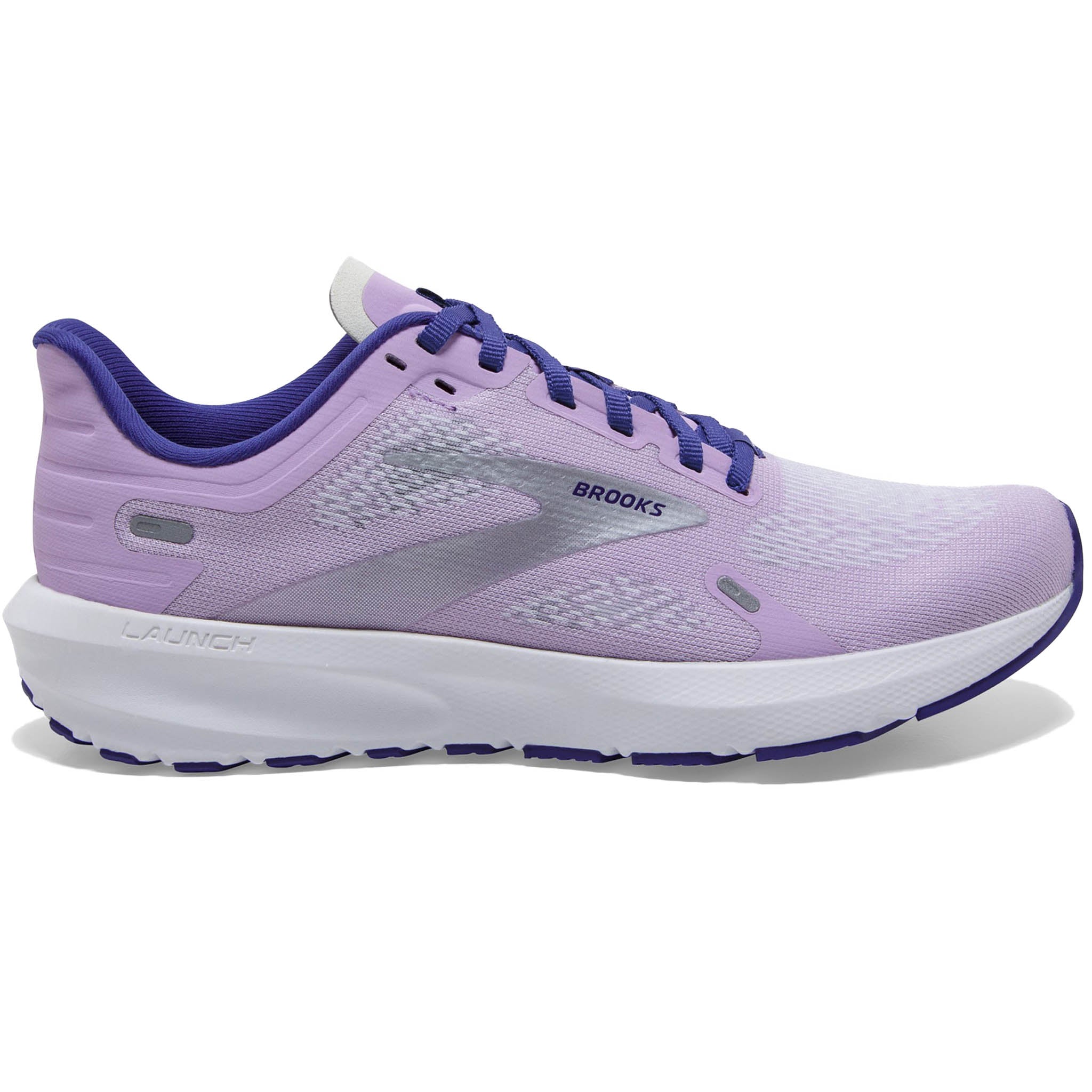 Brooks Women s 120373 588 Launch 9 Lilac Cobalt Silver Speed