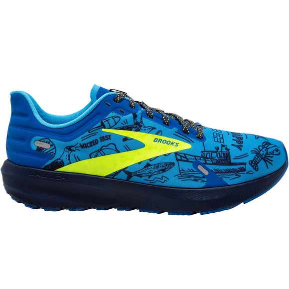 Brooks Women's 120373 458 Launch 9 Nautical Blue Nightlife Peacoat Speed Neutral Running Shoes