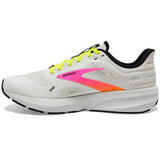 Brooks Women's 120373 148 Launch 9 White Pink Nightlife Speed Neutral Running Shoes ThatShoeStore