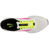 Brooks Women's 120373 148 Launch 9 White Pink Nightlife Speed Neutral Running Shoes ThatShoeStore