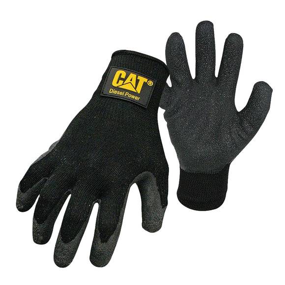 Caterpillar Men's Black Latex Palm with Diesel Power Logo Glove CAT017400