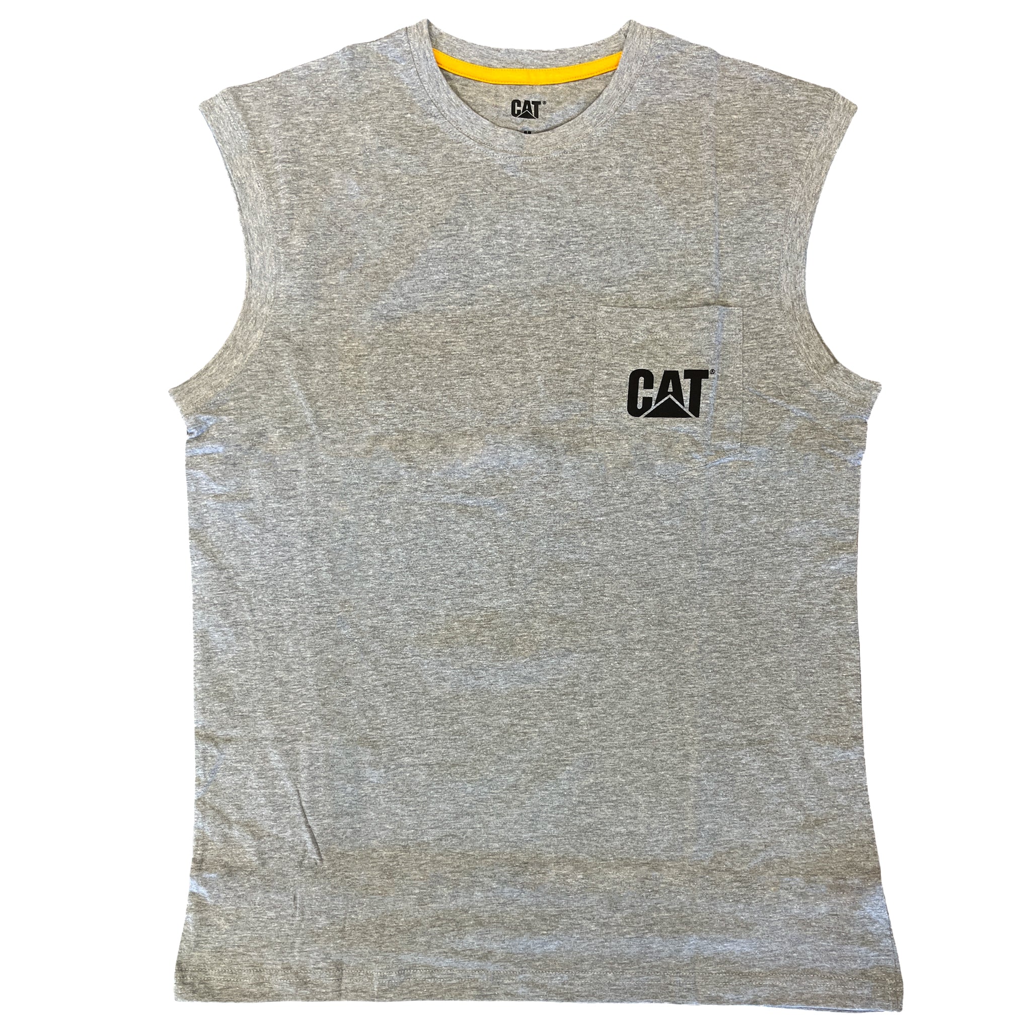 Caterpillar Men's Trademark Sleeveless Pocket T-Shirt W07074