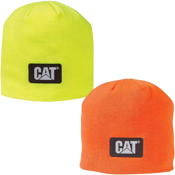 Caterpillar High Visibility Hi Vis Knit Beanie Cap Hat #1128116