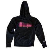 Champion Men's Blurred Logo Classic Fleece Hoodie ThatShoeStore