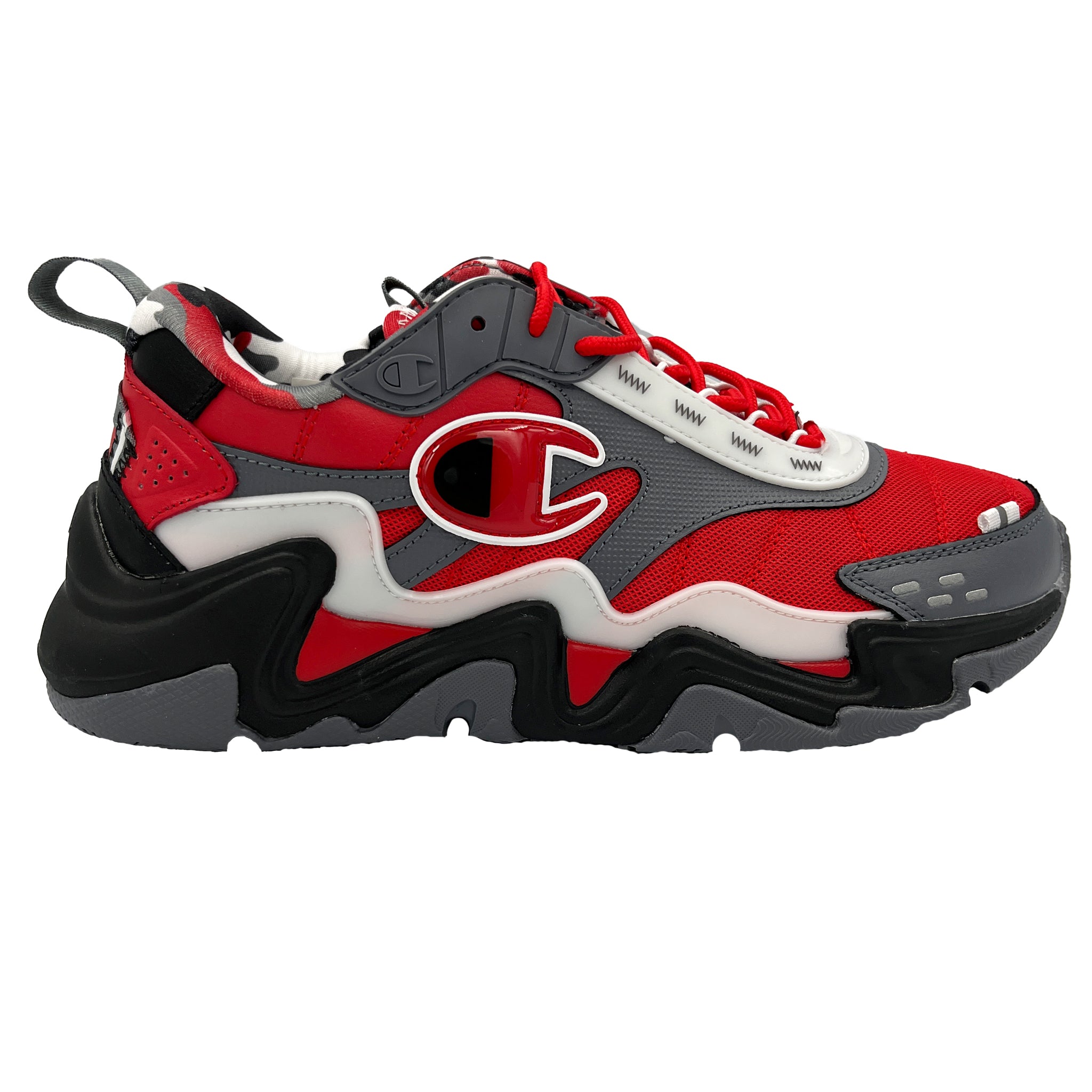 handle person Øjeblik Champion Men's Scarlet/Grey Hyper C Flood Shoes CP101687M – That Shoe Store  and More