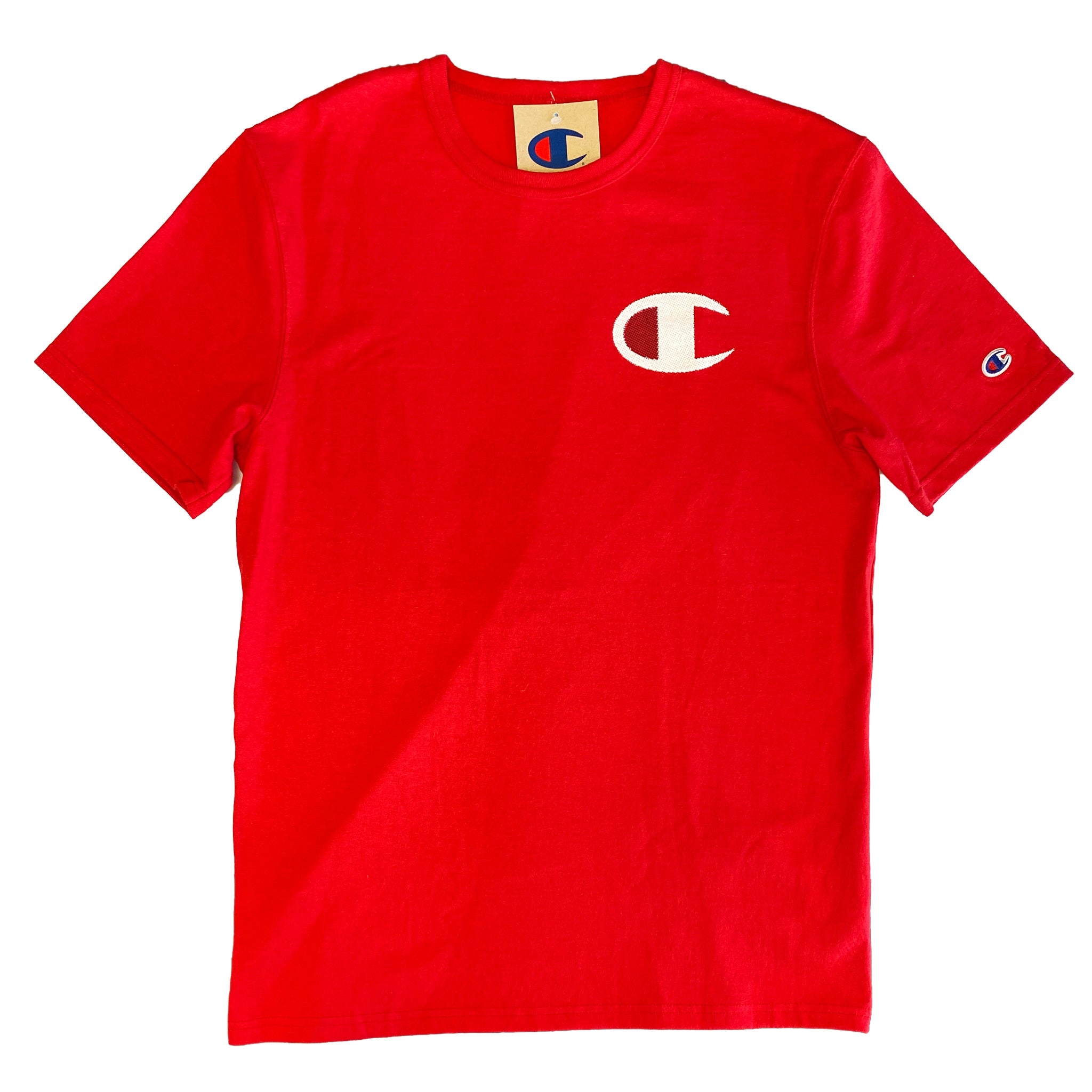 Mens red champion shirt top