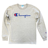 Champion Men’s Script Logo Heritage Long Sleeve Tee ThatShoeStore