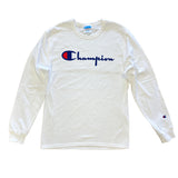 Champion Men’s Script Logo Heritage Long Sleeve Tee ThatShoeStore