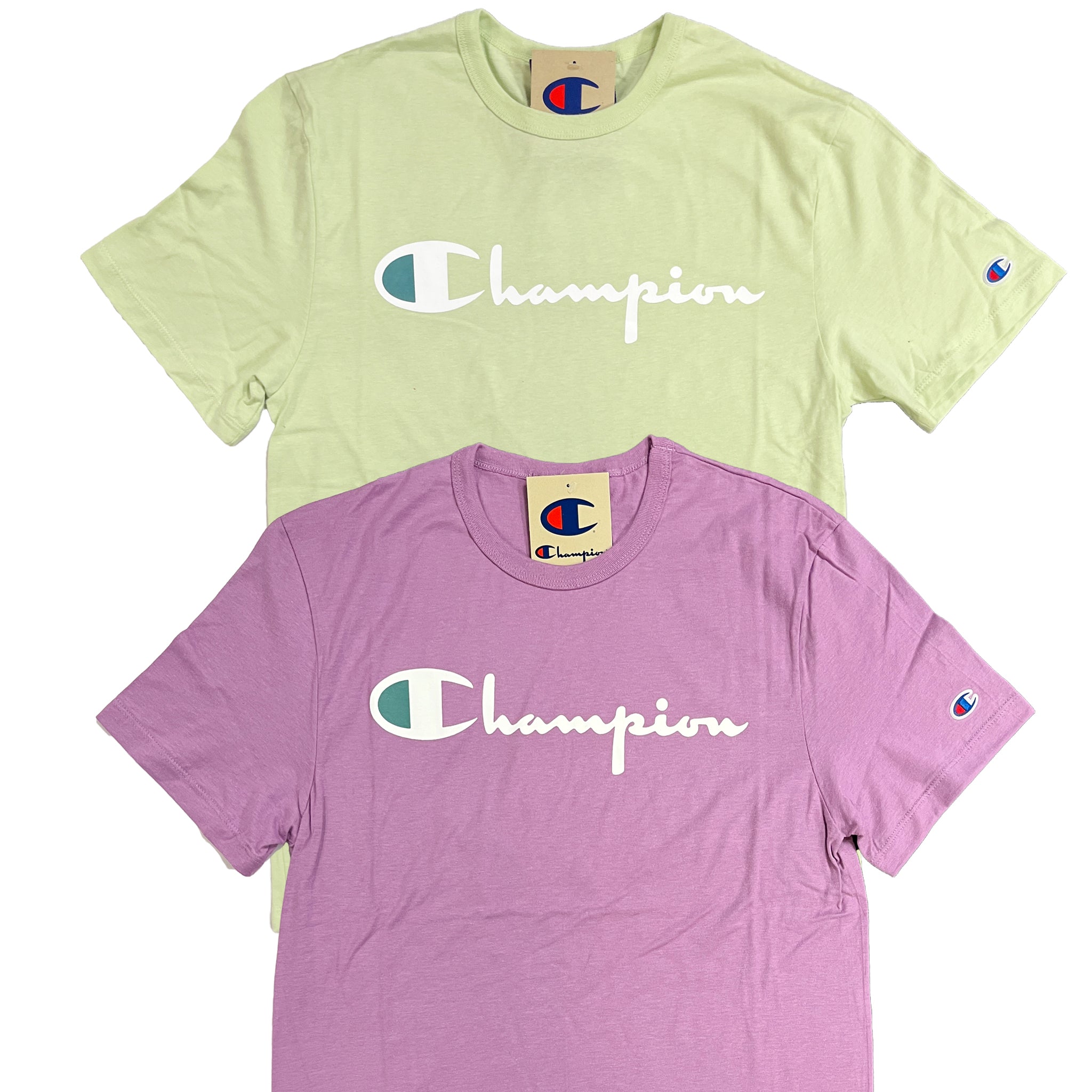 Champion Men's Script Logo Lightweight Short Sleeve T-Shirt That Shoe Store and More