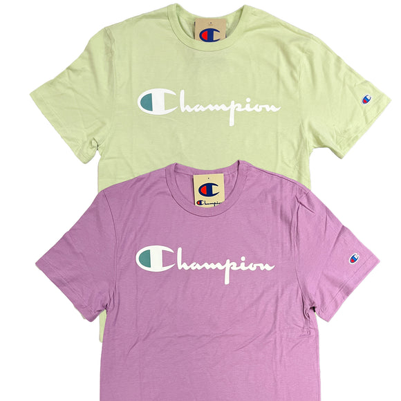 Champion Men's Script Logo Lightweight Short Sleeve T-Shirt