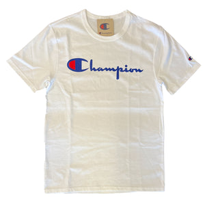 Champion Men's Script Logo Short Sleeve Tee T-Shirt