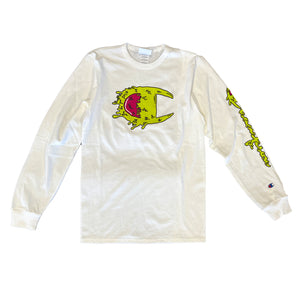 Champion Men's Slime Logos Heritage Long Sleeve Tee