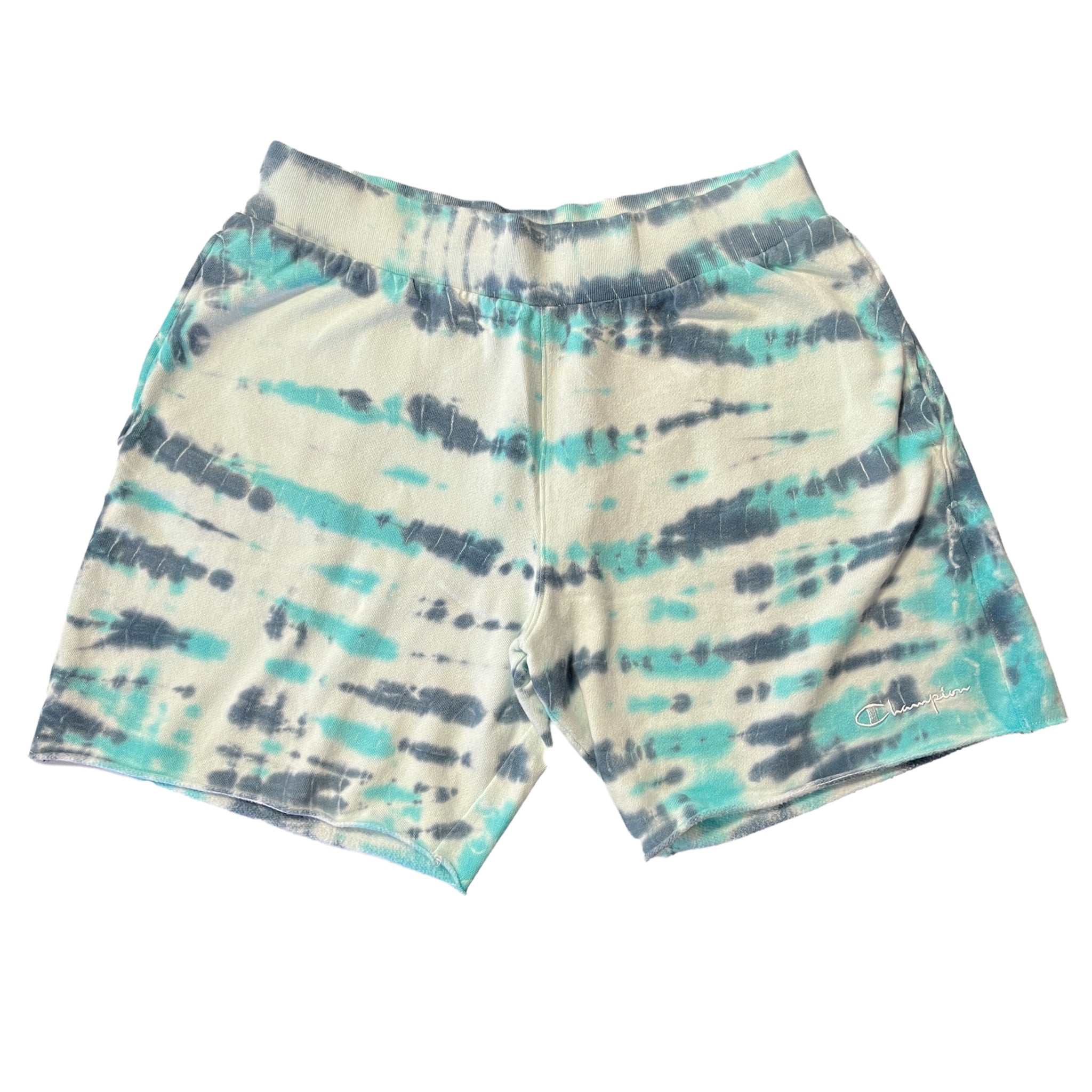 Champion Men s Wave Dye Lightweight Fleece Shorts 7 Trekking Grey Large